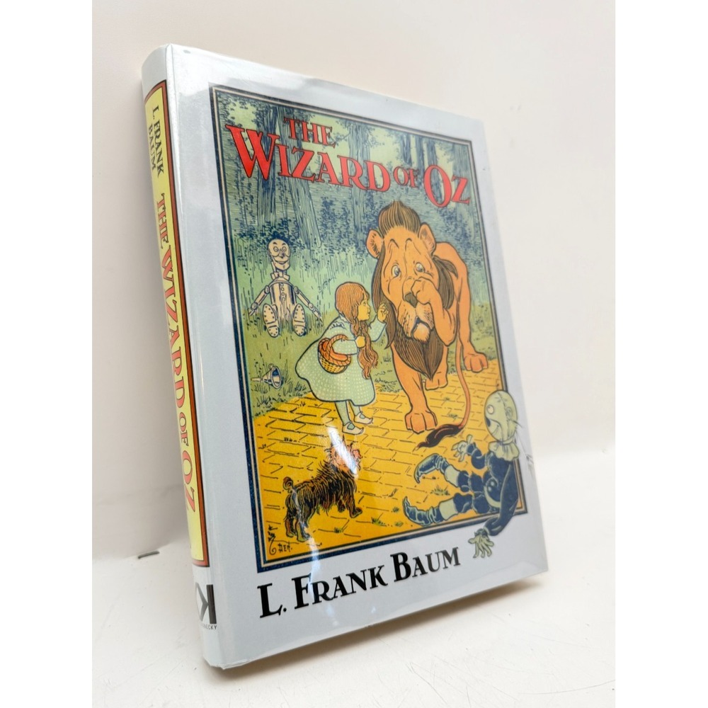 Vintage The Wizard of Oz L Frank Baum Hardcover Book Dust Jacket Denslow 1999